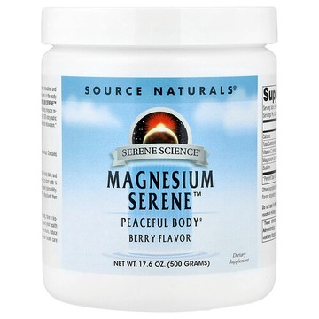 Source Naturals, Magnesium Serene™，漿果味，17.6 盎司（500 克）