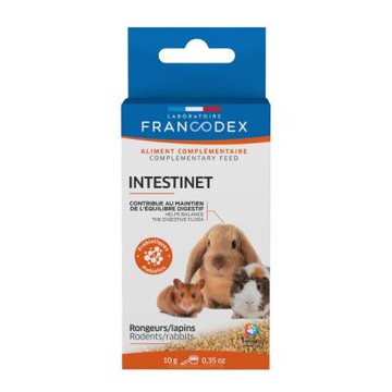 【2入組】 FRANCODEX 法國法典 -小動物每日腸道酵素-粉（10g/瓶）(鼠兔零食保健)(FC-174062)(買二件贈送寵物玩具*1包)