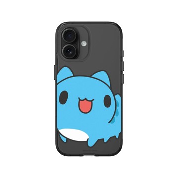 iPhone 16 Clear (相機按鈕) 酷墨灰 - 貓貓蟲咖波 Bugcat Capoo - 你在看我嗎