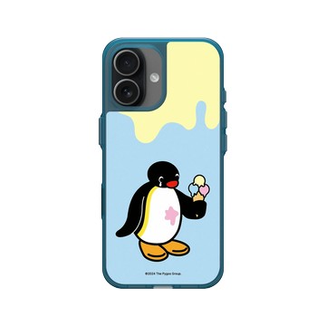 iPhone 17 Clear (相機按鈕) 夜幕藍 - Pingu 企鵝家族 - Pingu - 我的冰淇淋