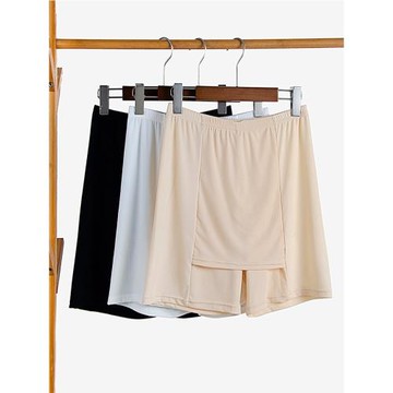 遮擋安全褲大碼三角區 防走光冰絲褲3分打底褲防狼胖mm200斤高腰