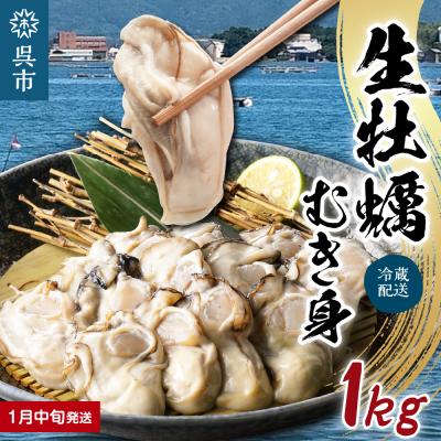 ふるさと納税 呉市 広島県産 生かき むき身 ギフト 約1kg