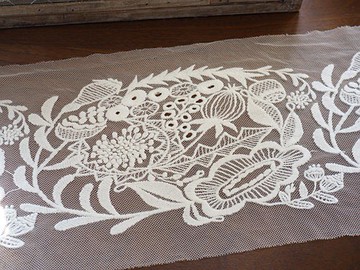 AMBER原裝寬蕾絲/3切20cm寬60cm白色