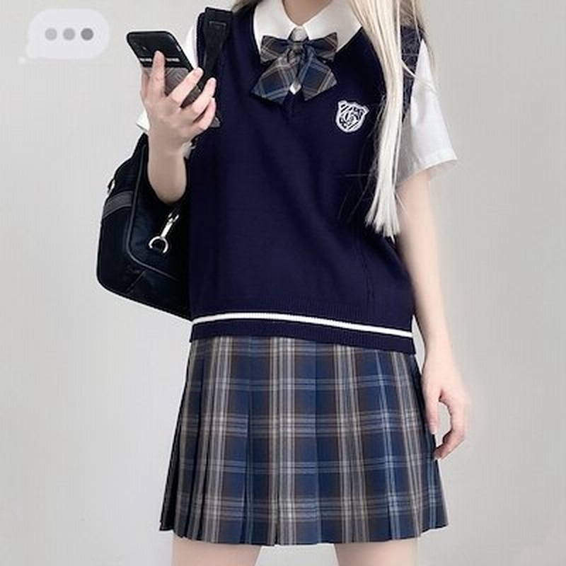 ライン入り ケーブル Vネック ニット ベスト ホワイト スクール 制服 セーター 男女兼用 入学 通学 中学生 高校生 学生服 レディース メンズユニセックス 04 通販 Lineポイント最大1 0 Get Lineショッピング
