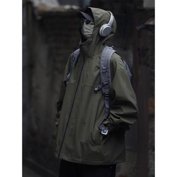 日系復古cityboy外套戶外防風防水山系沖鋒衣春秋潮牌爬山登山服