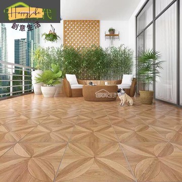 【臺灣公司 可打統編】免運 木紋磚 精雕木纹仿古砖500x500美式田园餐厅卧室瓷砖阳台庭院防滑地板砖 可開發票 全館六折 工廠現貨直銷 新品特價 c1082