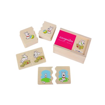 beleduc 趣味配對桌遊 空間方位 3歲以上 20塊拼圖  1組