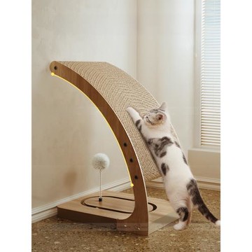 貓抓板耐磨不掉屑自嗨解悶耐抓轉盤貓爪立式貓咪用品逗貓棒貓玩具