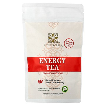 Secrets of Tea, 有機能量茶™，20 個未漂白茶包，1.47 盎司（41 克）