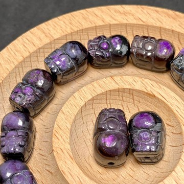 【Rich手作】舒俱萊 貔貅 鐵礦舒俱萊 鐵舒俱 散珠 水晶串珠 雕件 手串 水晶散珠 水晶材料 水晶設計款 現貨在台