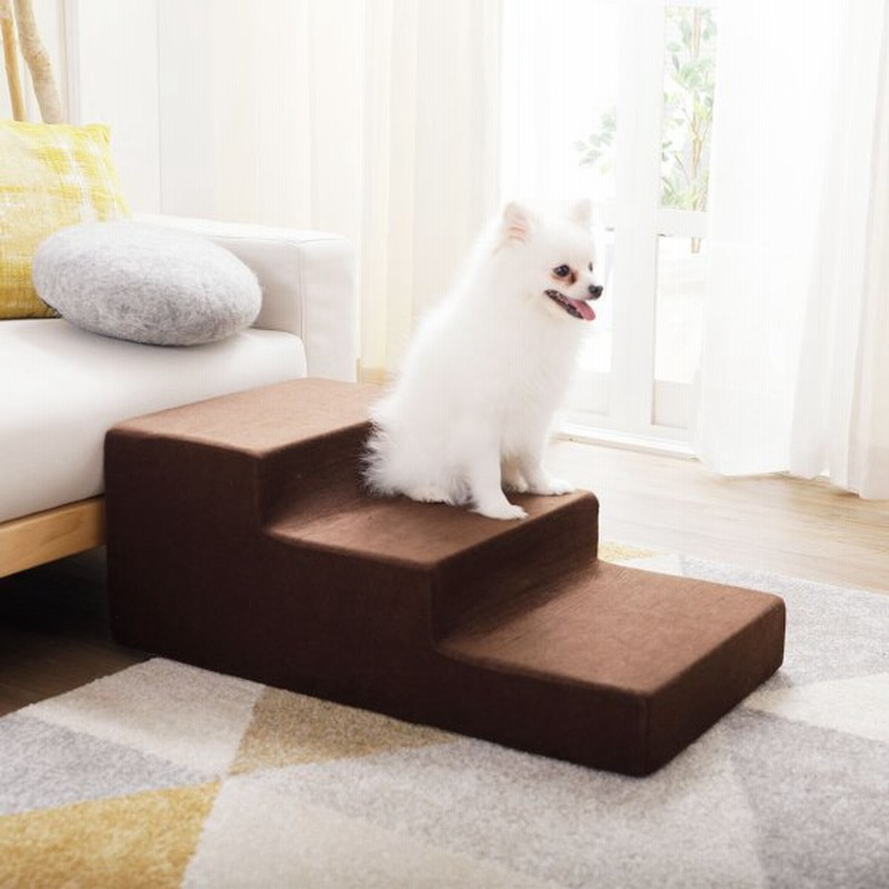 ペット用品 犬 老犬 ペットステップ 3段 階段 小型犬 高反発ウレタン クッション ロウヤ Lowya 通販 Lineポイント最大0 5 Get Lineショッピング
