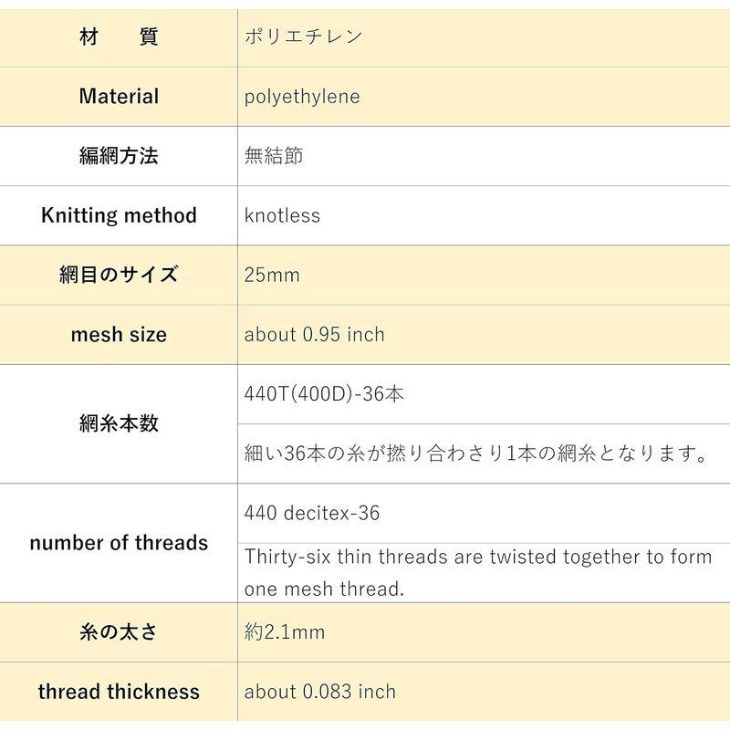 ゴルフネット(36本グリーン)セミオーダーサイズ 5.1m×5.5m国産 自社加工