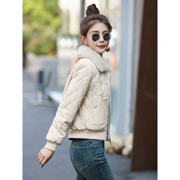 (免運)加絨皮衣女冬裝短款2025年新款秋裝氣質百搭小個子皮夾克棉服外套