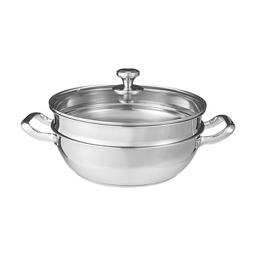 Vilivin IH電磁爐適用 不銹鋼雙層蒸鍋 4800ml  28cm  1個