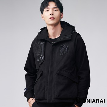 【8折↘滿額再折▵】極致戶外麂皮絨等高線鋪棉背心(黑) - BLUE WAY 鬼洗い