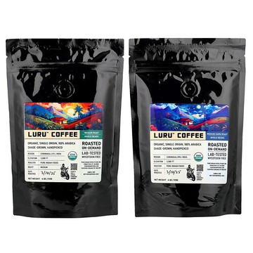Pure Indian Foods, Luru™ 咖啡，全豆取樣器，2 包，每包 4 盎司（113 克）