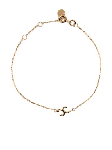 THE ALKEMISTRY - 18kt yellow gold Love Letter initial bracelet - women - 18kt Yellow Gold - One Size