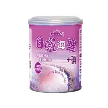 統一生機~日曬海鹽＋碘600公克/罐