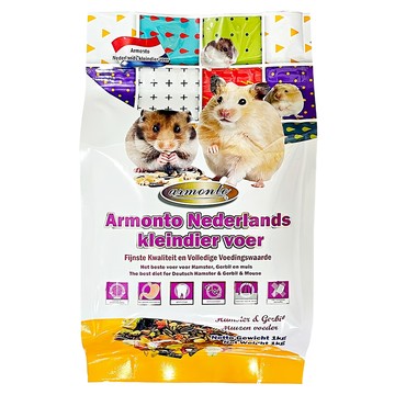 armonto 阿曼特 荷蘭特級機能倉鼠&沙鼠&全鼠類主食 進口純淨穀物 添加高營養瓜子 內含纖維質  1kg  1袋