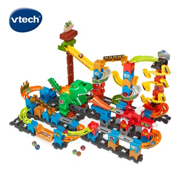 【Vtech】智能滾球積木建構軌道組-恐龍樂園_廠商直送