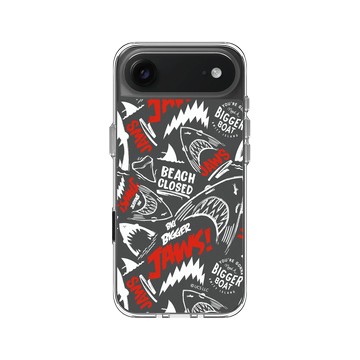 iPhone Air Clear Case（相機按鈕） 透明 - Jaws - 大白鯊 - 大鯊魚