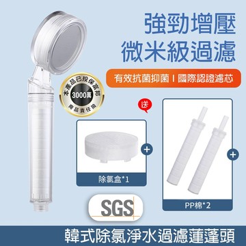 【曼德旺】過濾蓮蓬頭 送濾芯2 除氯蓮蓬頭 增壓蓮蓬頭 韓式蓮蓬頭 韓式花灑 蓮蓬頭濾芯  除氯過濾 微纖​​維濾芯