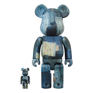 FDMTL x BE@RBRICK Blue 100%+400%
