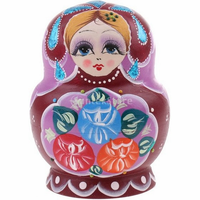 10個セット インテリア装飾 手塗り人形おもちゃ マトリョーシカ ロシア伝統ドール 木製 かわいい 2 通販 Lineポイント最大0 5 Get Lineショッピング
