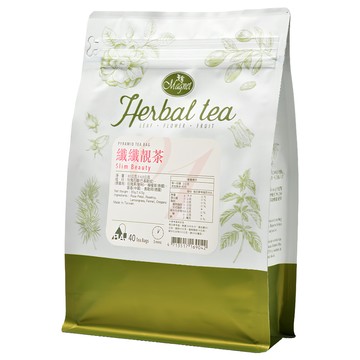 Magnet 曼寧 纖纖靚茶 無咖啡因草本配方 三角立體茶包 享受健康無負擔  40包  2g  1袋