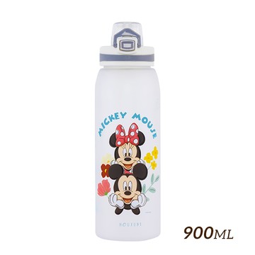 【HOUSUXI】迪士尼米奇米妮系列-Tritan彈蓋水瓶900ml＜售價已折＞