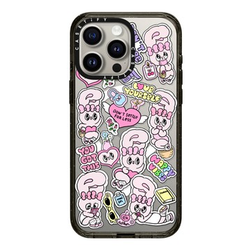 Esther Bunny x CASETiFY iPhone 15 Pro Max Case Black Impact Case