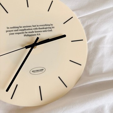 JIN CHA GOD- 壓克力時鐘 應當一無掛慮 只要凡事藉着禱告