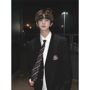 (免運)【刺篇】原創正版dk制服西裝徽章外套日系學生兩粒扣西服套裝男