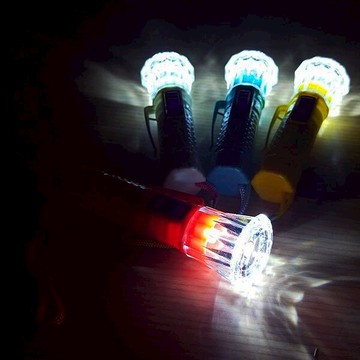 彩色魚眼LED手電筒(小) LED燈 迷你手電筒 帽沿燈 LED手電筒 隨身手電筒 戶外露營登山 贈品禮品