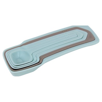 LuigiFerrero Norsk 堆疊量匙5件組 粉藍  1組  15.5 x 5.7 x 2cm