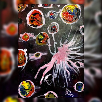 壓克力畫作 - pain