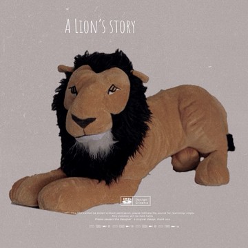 「男人不可以哭」垂頭喪氣卻沒落淚的帥氣獅子君毛絨公仔玩偶抱枕