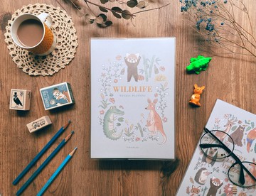 Wildlife 週計劃手帳 - 藍 / 袋鼠