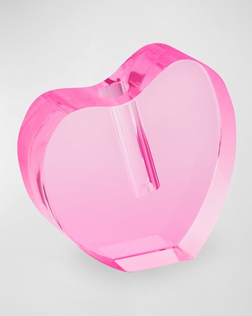 Crystal Heart Vase - Large