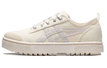 WMNS ASICS COURT TRAIL CASUAL SHOES BEIGE/WHITE