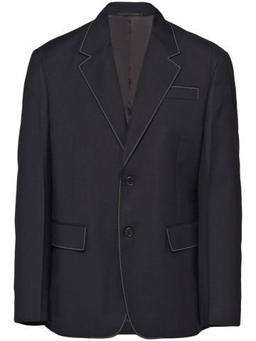 Prada - single-breasted wool blazer - men - Wool - 46 - Black