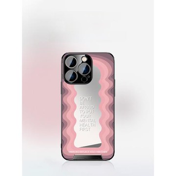 適用蘋果16promax手機殼鏡面高檔15女款iPhone14Pro新款13max全包防摔小眾超薄14plus保護套隱藏式拉桿支架潮