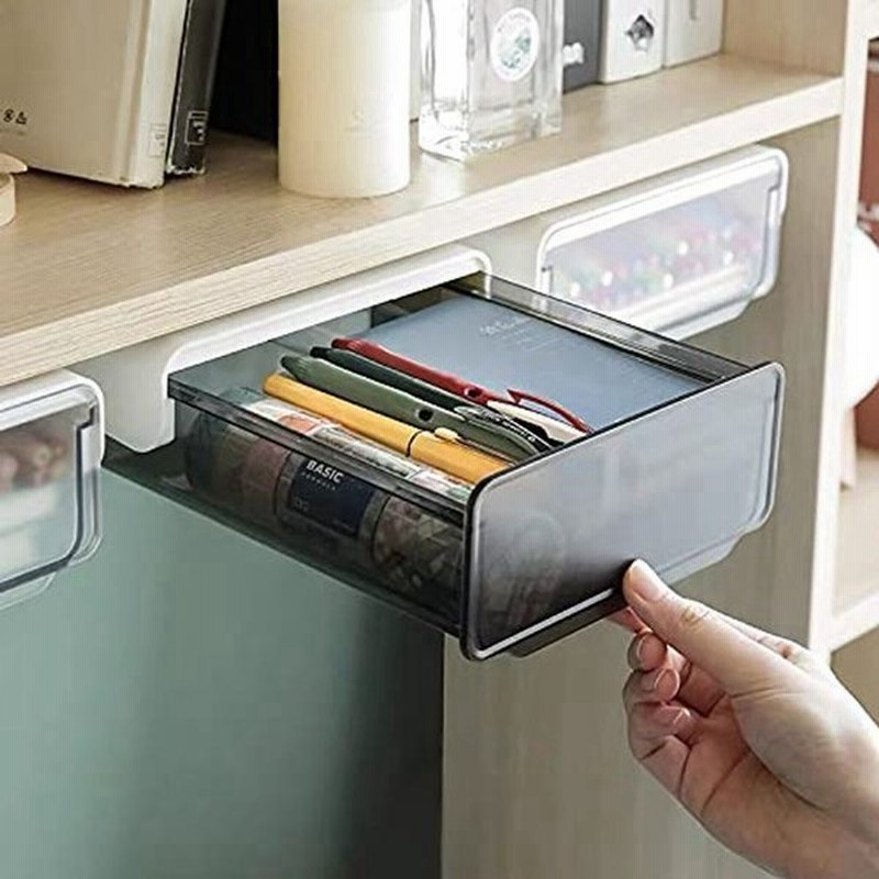 Tokeo デスク下 収納ボックス 取り付けできる引き出し 収納ボックス 便利 机下収納 小物整理 事務用品 文房具アクセサリー リモコン 通販 Lineポイント最大0 5 Get Lineショッピング