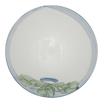 手繪大根茶漬碗 日本製  XL12036-3  1個  白色