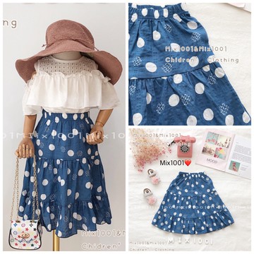 🌈✨薄款 造型圈圈⭕️印圖裙✨兒童裙 5-17