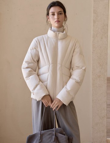 翩雅系列 / 分割絎線羽絨服 / 95白鵝絨