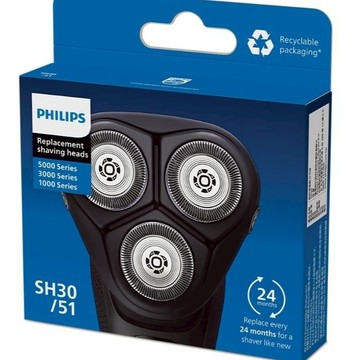 【PHILIPS 飛利浦】電動刮鬍刀專用刀頭 SH30  原廠盒裝公司貨 適用S3000/S1000系列