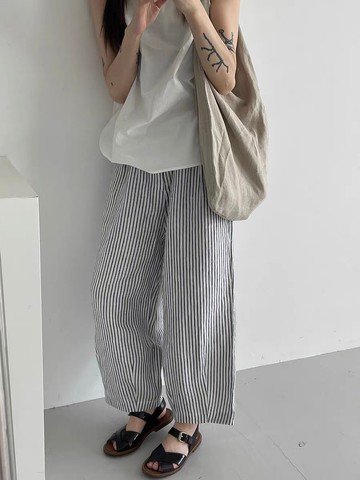3rd三天堂 意產亞麻氣球褲 linen balloon pants