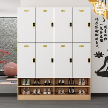 【多場景儲物】更衣櫃 儲物櫃 鞋櫃 員工櫃 存包櫃 浴室櫃 舞蹈室櫃 實木環保 多格分層 健身房瑜伽館美容院專用