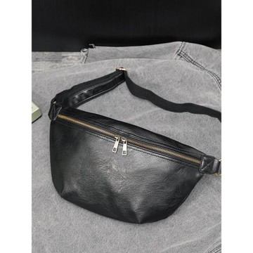 新款復古男士小包時尚青年小胸包單肩包運動騎行斜跨包腰包大容量